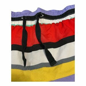 Kensie Women's Size Small Red Blue Multi Striped Shorts